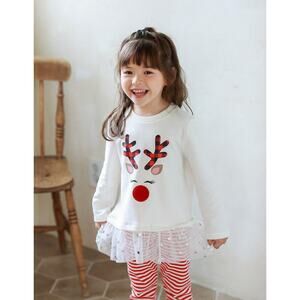 Pink Rudolf the Reindeer Tunic Dress Top
